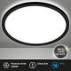 Briloner 3642-415 - LED taklampa för badrum SLIM LED/19W/230V diameter 29 cm IP44 svart