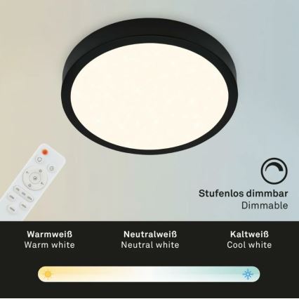 Briloner 3701-015 - LED dimbar taklampa RUNA LED/18W/230V 2700-6500K + fjärrkontroll