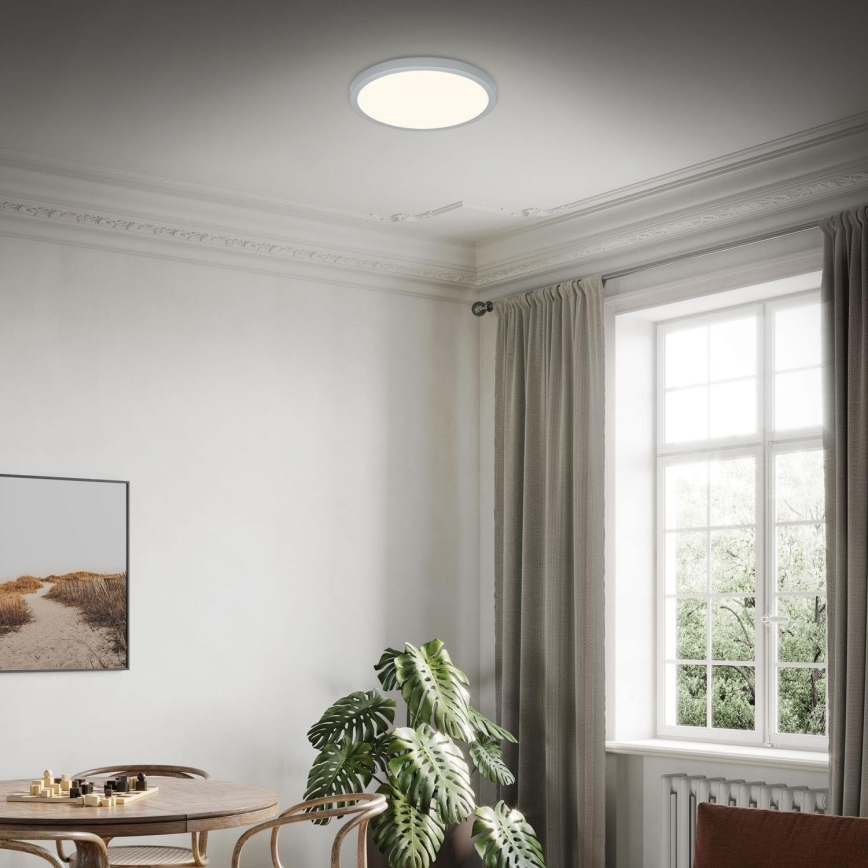 Briloner 3703-014 - LED taklampa RUNA LED/24W/230V 3000K diameter 38 cm silver
