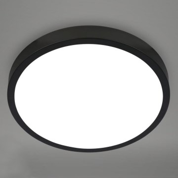 Briloner 3709-015 - LED RGBW Dimbar taklampa LED/22W/230V 4000K diameter 38 cm svart + fjärrkontroll