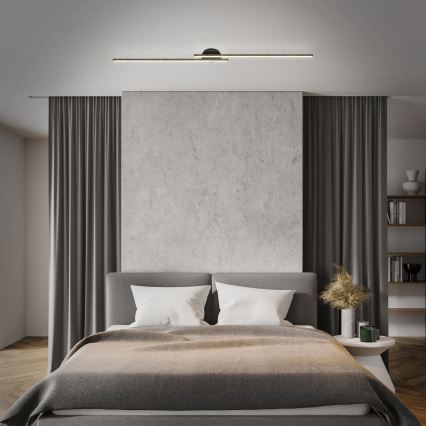 Briloner 3717-025 - LED fäst ljuskrona REY 2xLED/12W/230V svart