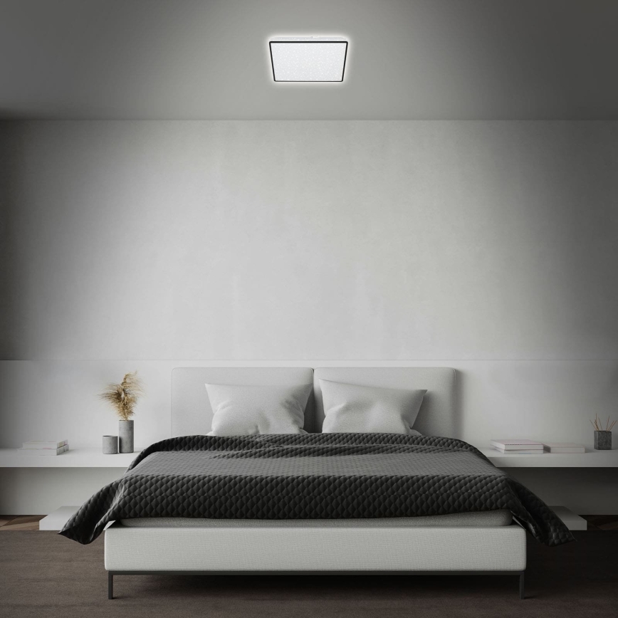 Briloner 3748-415 - LED taklampa STAR SKY LED/15W/230V 27x27 cm svart