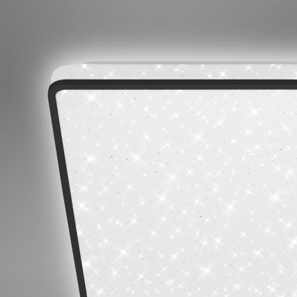 Briloner 3748-415 - LED taklampa STAR SKY LED/15W/230V 27x27 cm svart