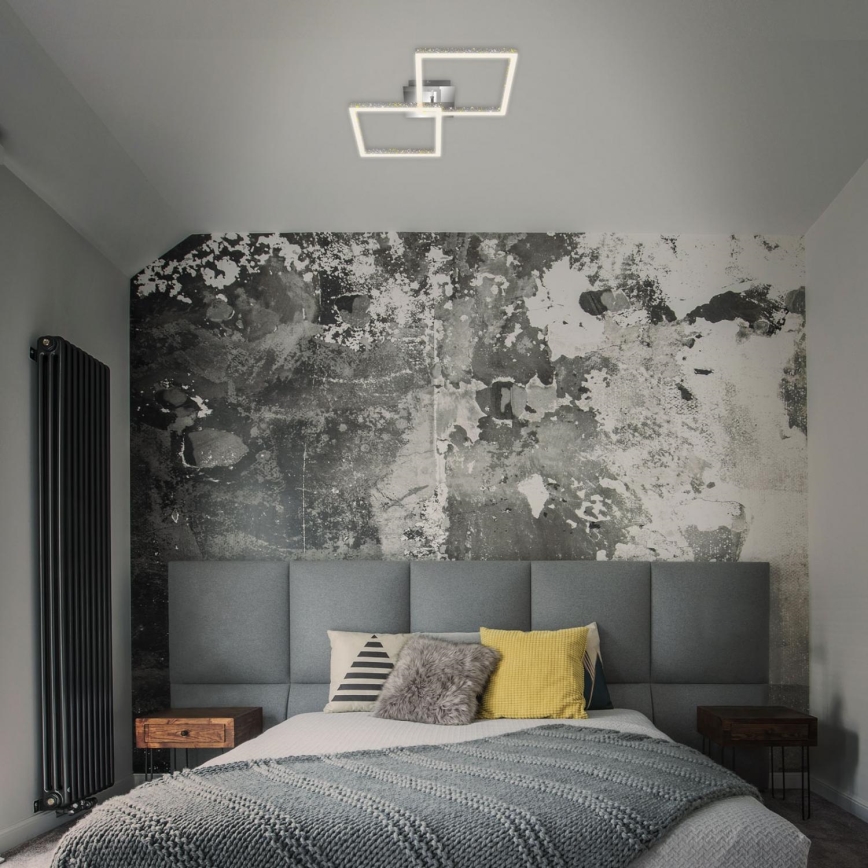 Briloner 3751-019 - LED Dimbar taklampa FRAME LED/20W/230V skinande krom