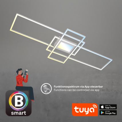 Briloner 3812019 - LED-dimmbar takarmatur RAM LED/56W/230V Wi-Fi Tuya 111x42 cm + fjärrkontroll