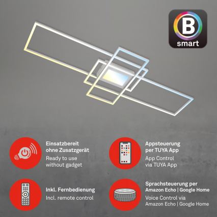 Briloner 3812019 - LED-dimmbar takarmatur RAM LED/56W/230V Wi-Fi Tuya 111x42 cm + fjärrkontroll