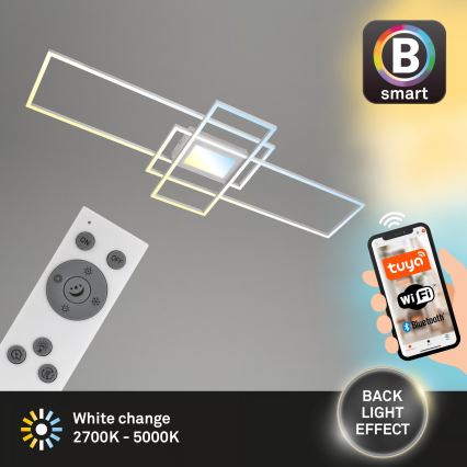 Briloner 3812019 - LED-dimmbar takarmatur RAM LED/56W/230V Wi-Fi Tuya 111x42 cm + fjärrkontroll