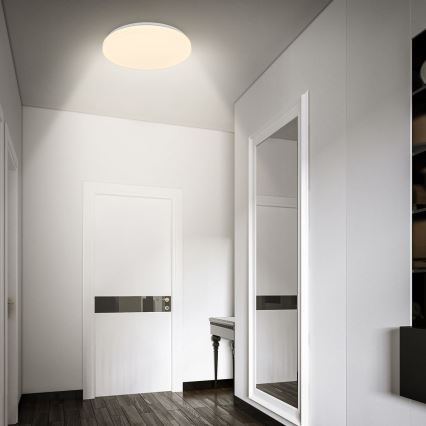 Briloner 3827-016 - Taklampa för badrum med sensor WALK LED/13W/230V IP54 Ø 27 cm vit