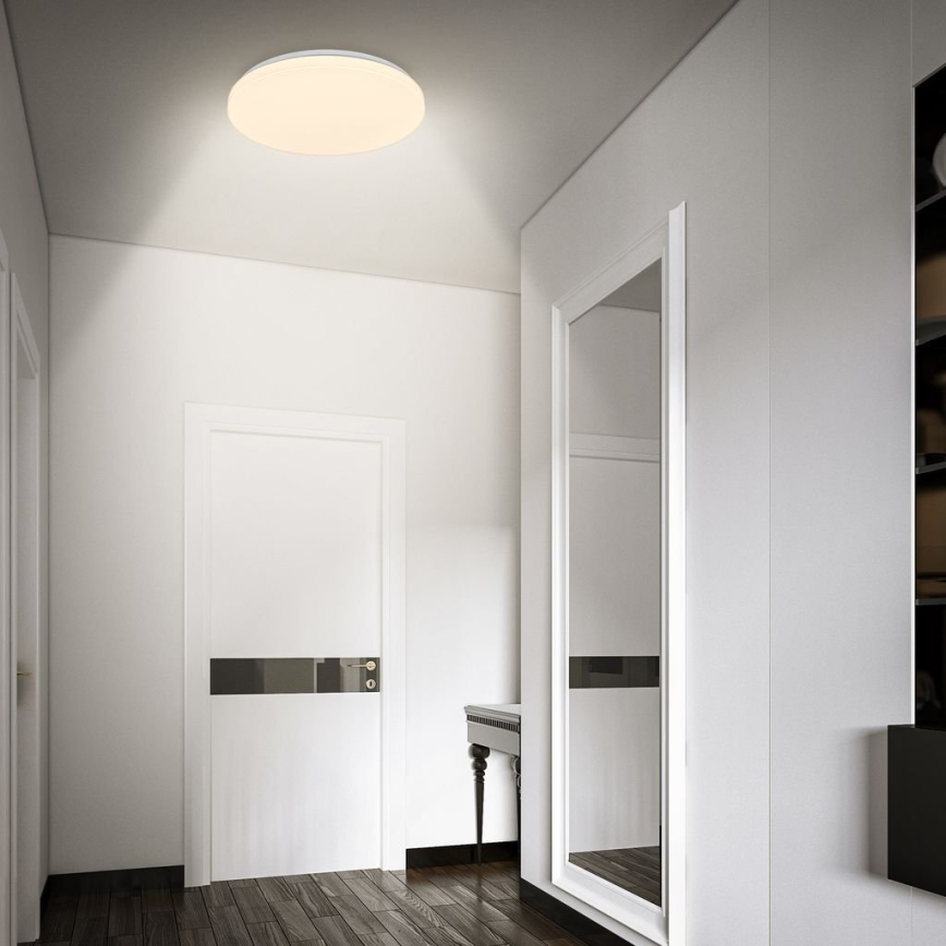 Briloner 3827-016 - Taklampa för badrum med sensor WALK LED/13W/230V IP54 Ø 27 cm vit