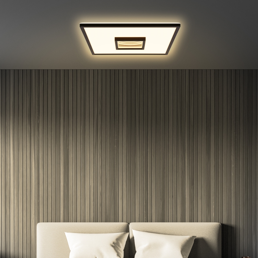 Briloner 3848015 - LED taklampa TORO LED/18W/230V 42x42 cm svart