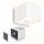 Briloner 3879016 - LED uppladdningsbar vägglampa med sensor BORRA LED/1,5W/5V 3600 mAh vit