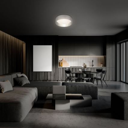 Briloner 3882-014 - LED taklampa MAILA STARRY LED/18W/230V grå/silver