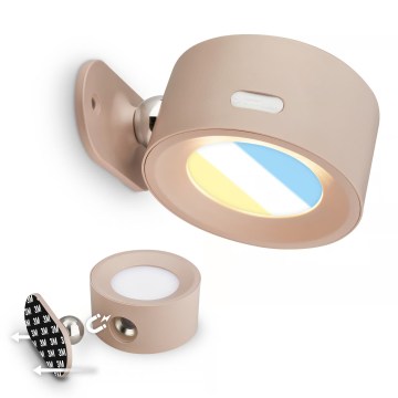 Briloner 3896011 - Dimbbar uppladdningsbar LED-vägglampa TARI LED/1,6W/5V 1500 mAh beige