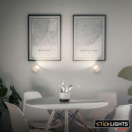 Briloner 3896011 - Dimbbar uppladdningsbar LED-vägglampa TARI LED/1,6W/5V 1500 mAh beige