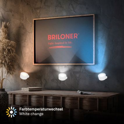 Briloner 3896016 - LED dimbar uppladdningsbar vägglampa TARI LED/1,6W/5V 1500 mAh vit