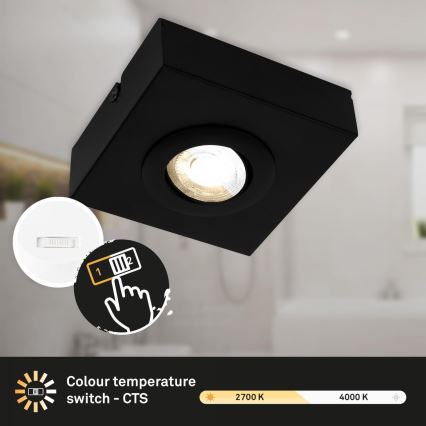 Briloner 3996015 - LED spotlight CTS LED/4W/230V 2700/4000K svart