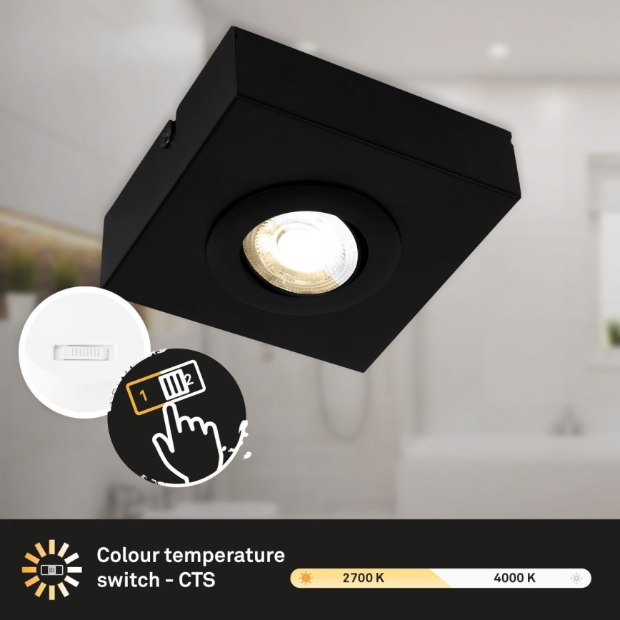 Briloner 3996015 - LED spotlight CTS LED/4W/230V 2700/4000K svart