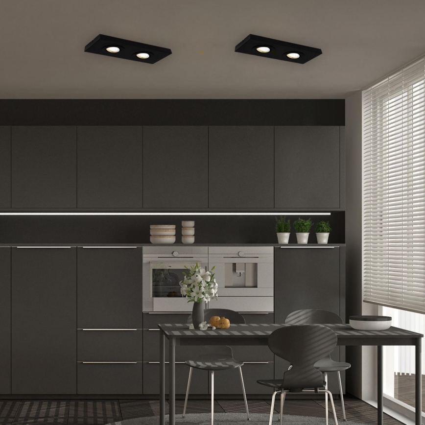 Briloner 3996025 - LED spotlight CTS 2xLED/4W/230V 2700/4000K svart