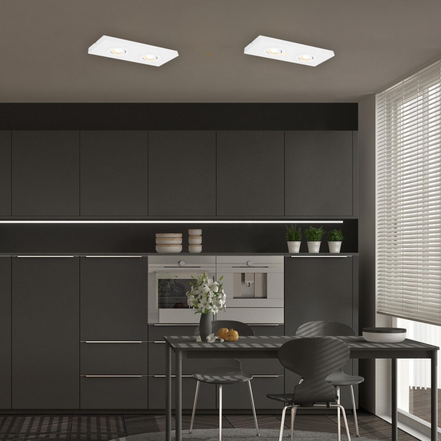 Briloner 3996026 - LED spotlight CTS 2xLED/4W/230V 2700/4000K vit