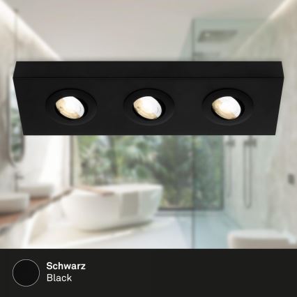 Briloner 3996035 - LED spotlight CTS 3xLED/4W/230V 2700/4000K svart