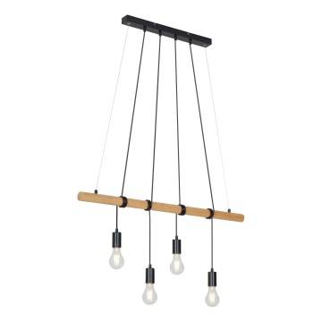 Briloner 4015045 - Ljuskrona med textilsladd 4xE27/25W/230V gummiträd