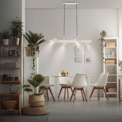 Briloner 4058044 - Pendellampa med vajer ERA 4xGU10/10W/230V krämfärgad