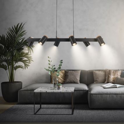 Briloner 4059065 - Takpendel ERA 6xGU10/10W/230V svart