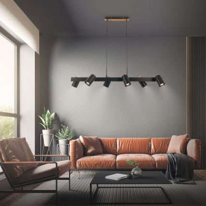 Briloner 4059065 - Takpendel ERA 6xGU10/10W/230V svart