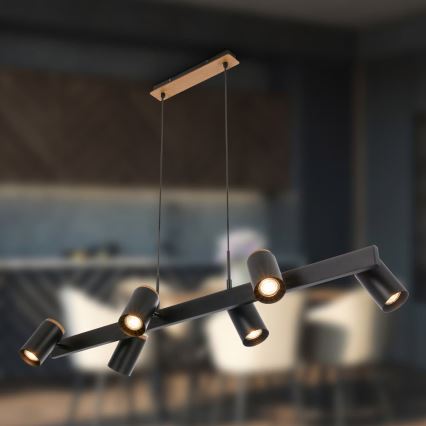 Briloner 4059065 - Takpendel ERA 6xGU10/10W/230V svart