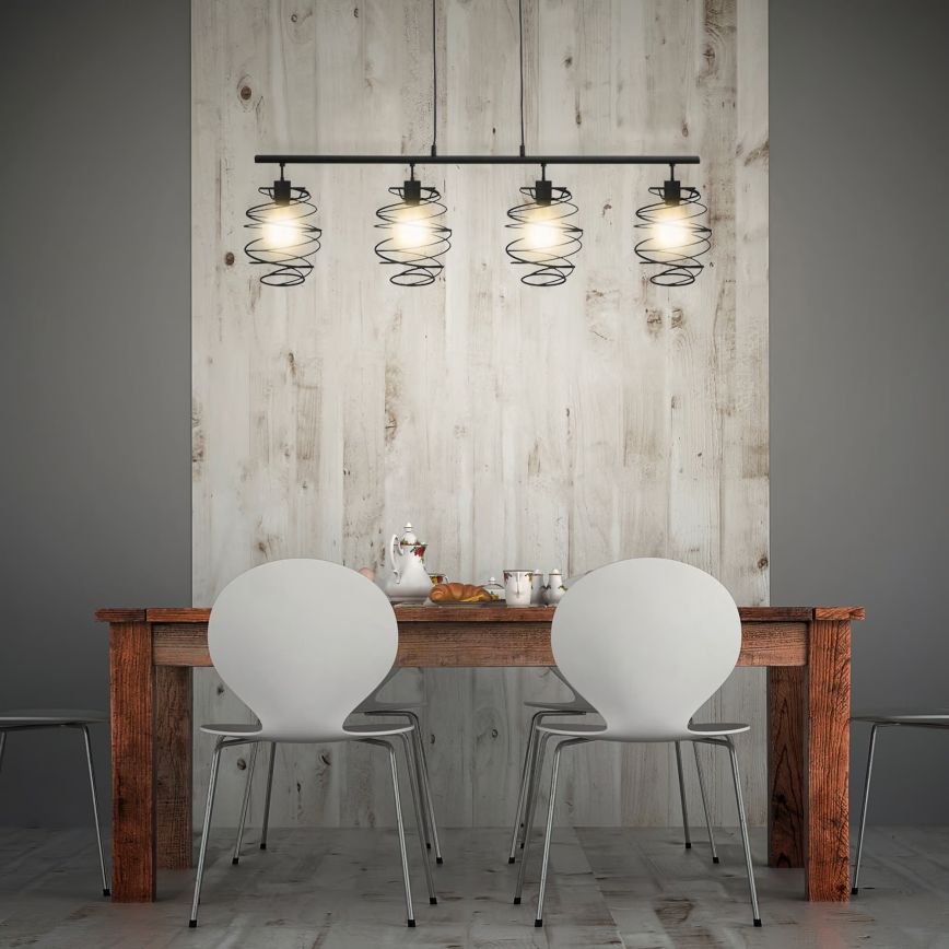 Briloner 4871-045 - Hänglampa på vajer 4xE27/60W/230V