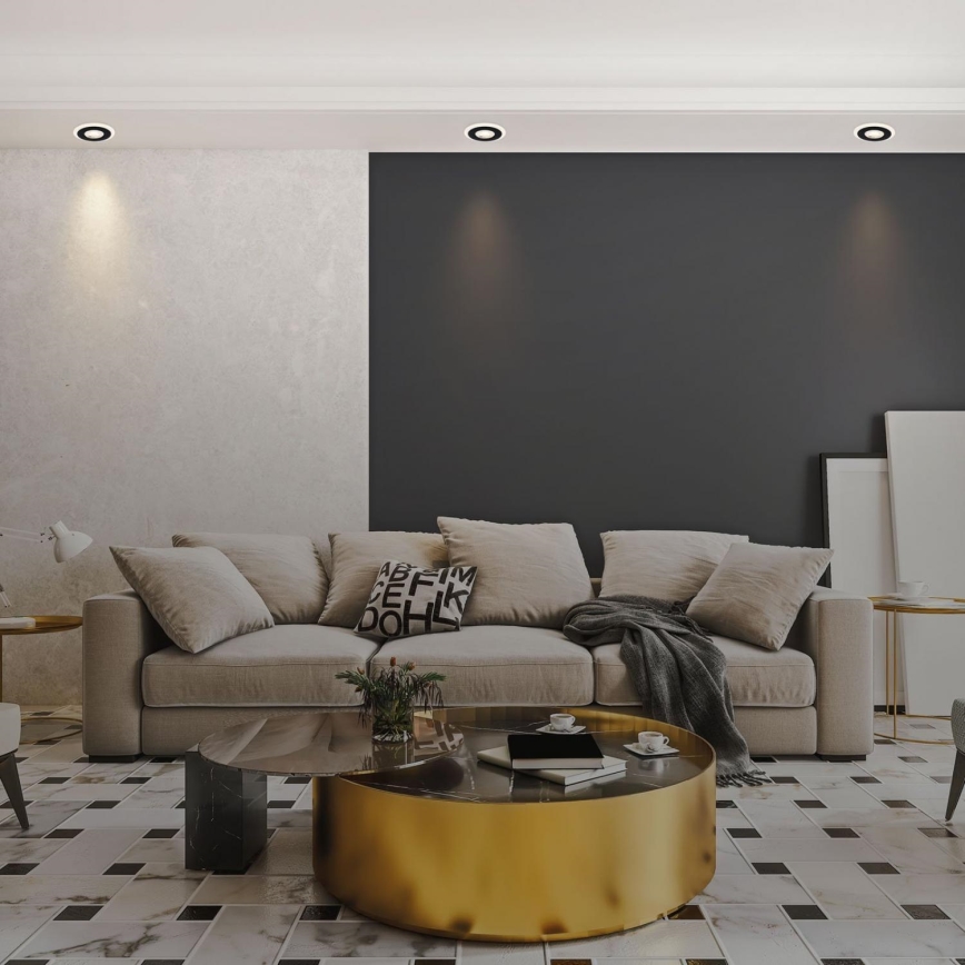 Briloner 7039-035 - KIT 3x Infälld LED badrumsbelysning LED/5W/230V IP44