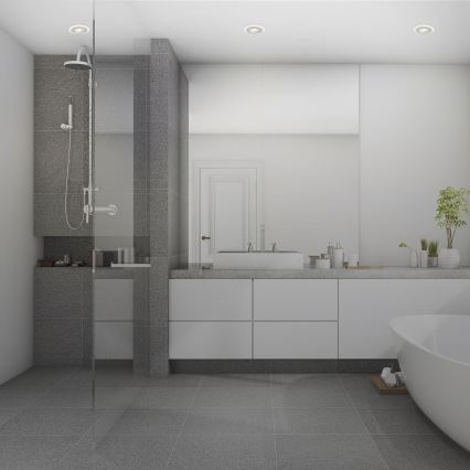 Briloner 7039034 - Set om 3 infällda LED-badrumsarmaturer LED/5W/230V IP44 mattkrom