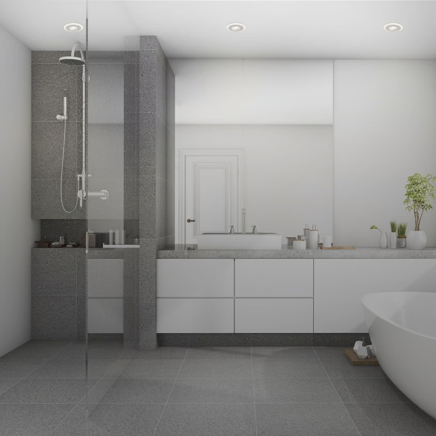 Briloner 7039034 - Set om 3 infällda LED-badrumsarmaturer LED/5W/230V IP44 mattkrom