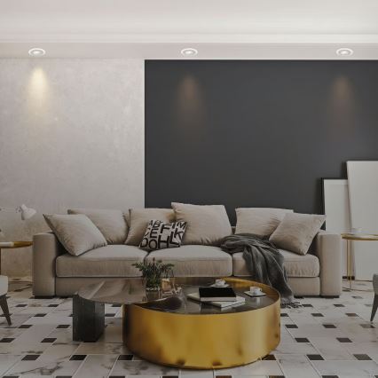 Briloner 7039034 - Set om 3 infällda LED-badrumsarmaturer LED/5W/230V IP44 mattkrom