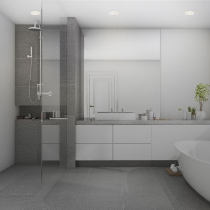 Briloner 7039036 - Set med 3 infällda LED-badrumsarmaturer LED/5W/230V IP44 vit