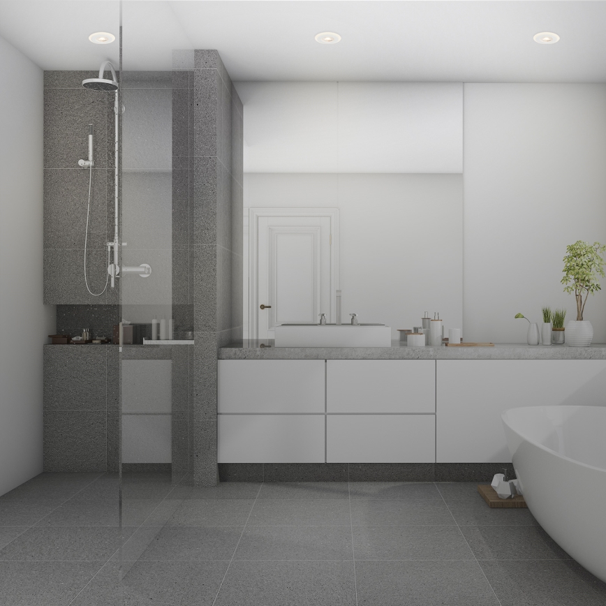 Briloner 7039036 - Set med 3 infällda LED-badrumsarmaturer LED/5W/230V IP44 vit