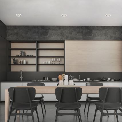 Briloner 7041-036 - KIT 3x Infälld LED badrumsbelysning LED/4,9W/230V IP44 vit