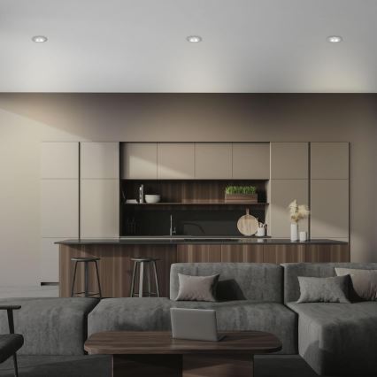 Briloner 7042-034 - KIT 3x Badrum infälld lampa 1xGU10/9W/230V IP23 silver