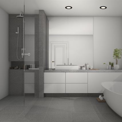 Briloner 7049015 - Dimbar LED-infälld badrumslampa LED/6W/230V 3000K IP44 svart