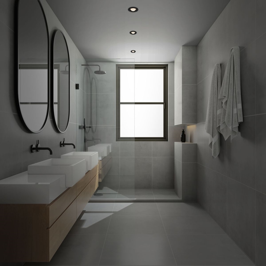 Briloner 7056-035 - KIT 3x Infälld LED badrumsbelysning LED/3W/230V IP44