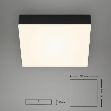 Briloner 7070-015 - LED taklampa FLAME LED/16W/230V svart