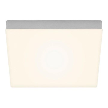 Briloner 7071-014 - LED taklampa FLAME LED/21W/230V 3000K 28,7x28,7 cm silver