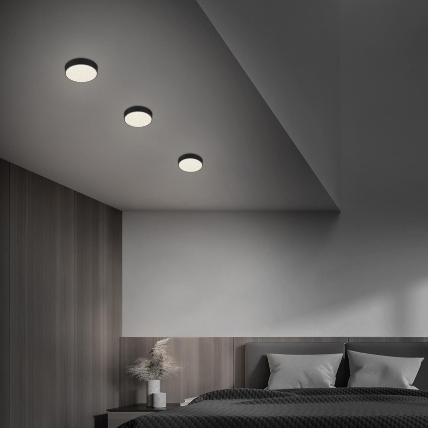 Briloner 7072-415 - LED taklampa STAR SKY LED/11W/230V 4000K diameter 15 cm svart