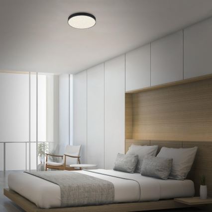 Briloner 7074-415 - LED taklampa STAR SKY LED/21W/230V 4000K diameter 28 cm svart