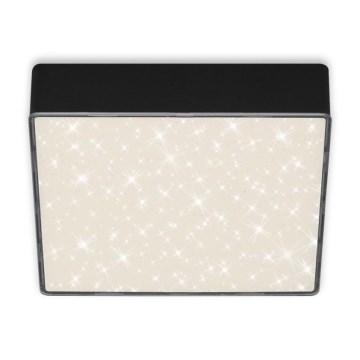 Briloner 7076-415 - LED taklampa STAR SKY LED/11W/230V 4000K 15x15 cm svart