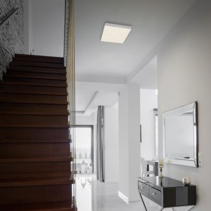 Briloner 7077-414 - LED taklampa STAR SKY LED/16W/230V 4000K 21x21 cm silver