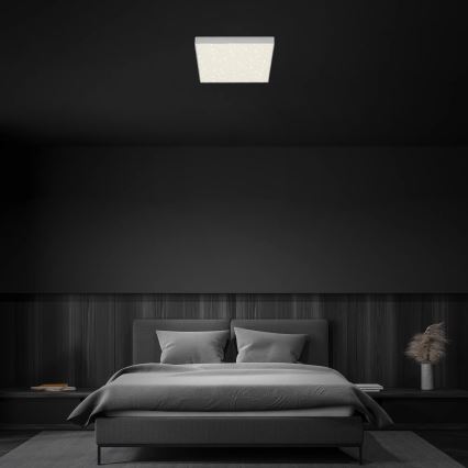 Briloner 7078-414 - LED taklampa STAR SKY LED/21W/230V 4000K 28x28 cm silver