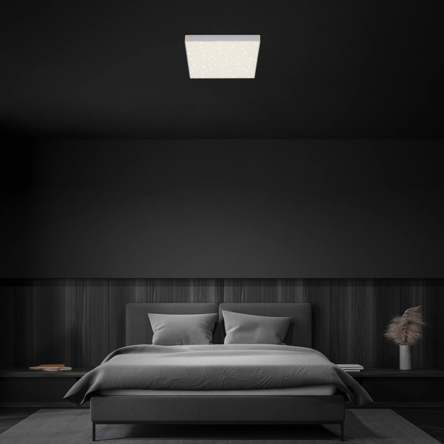 Briloner 7078-414 - LED taklampa STAR SKY LED/21W/230V 4000K 28x28 cm silver