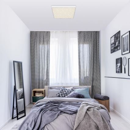 Briloner 7078-416 - LED Taklampa STAR SKY LED/21W/230V 4000K 28x28 cm vit