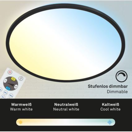 Briloner 7079-015 - LED dimbar taklampa SLIM LED/18W/230V 2700-6500K + fjärrkontroll